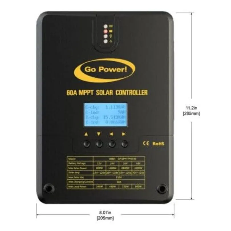 GP-MPPT-PRO-60: 60A MPPT SOLAR